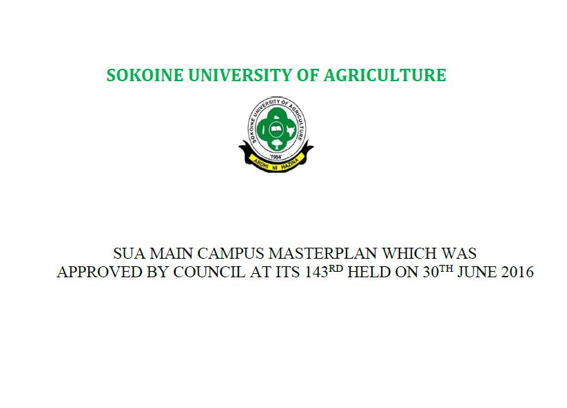 Master Plan | Sokoine University Of Agriculture