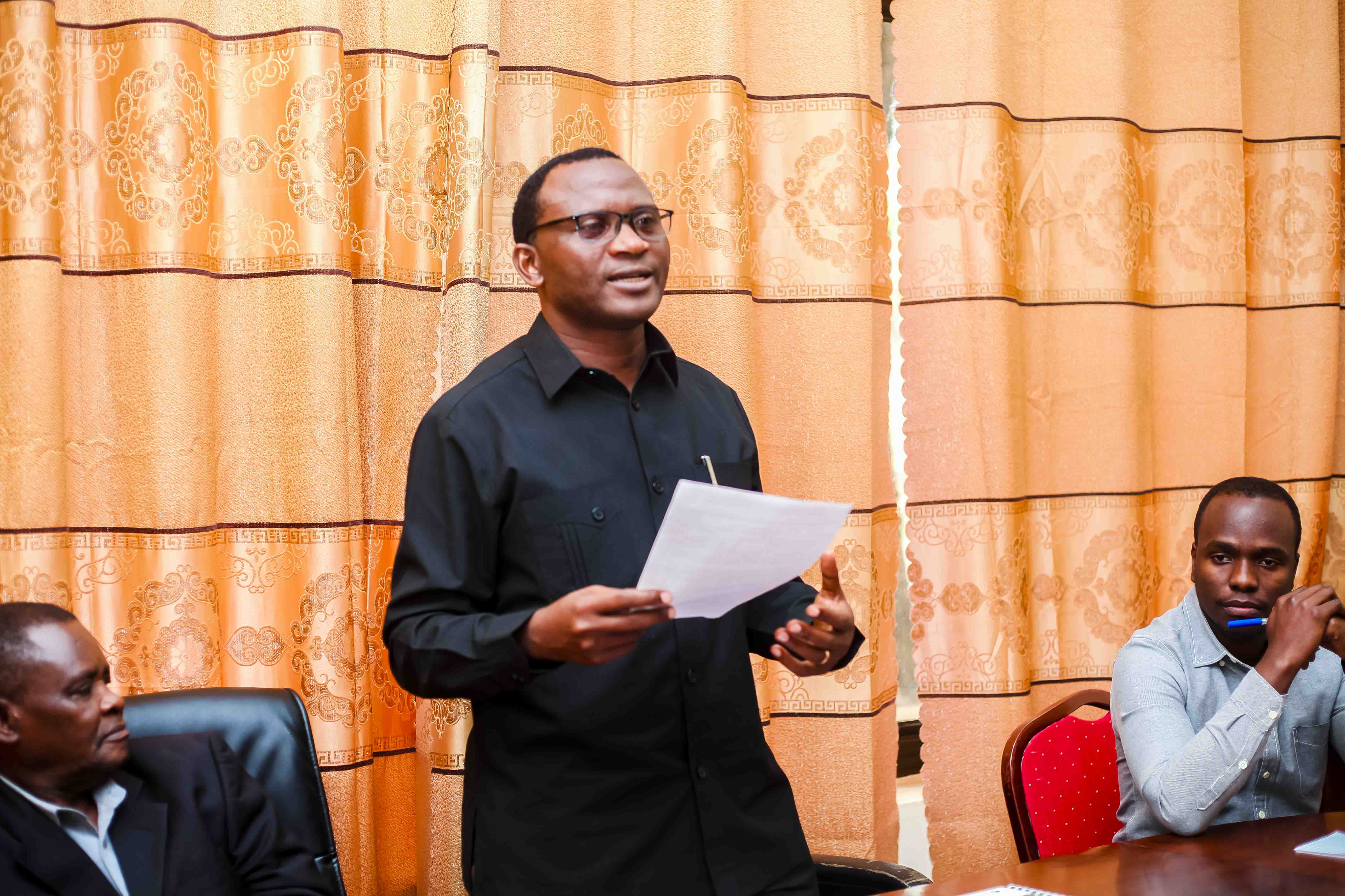 Dr. Ezekiel Mwakalukwa, the retired Director of the Department of Forestry and Beekeeping at the Ministry of Natural Resources and Tourism, gave his opening remarks