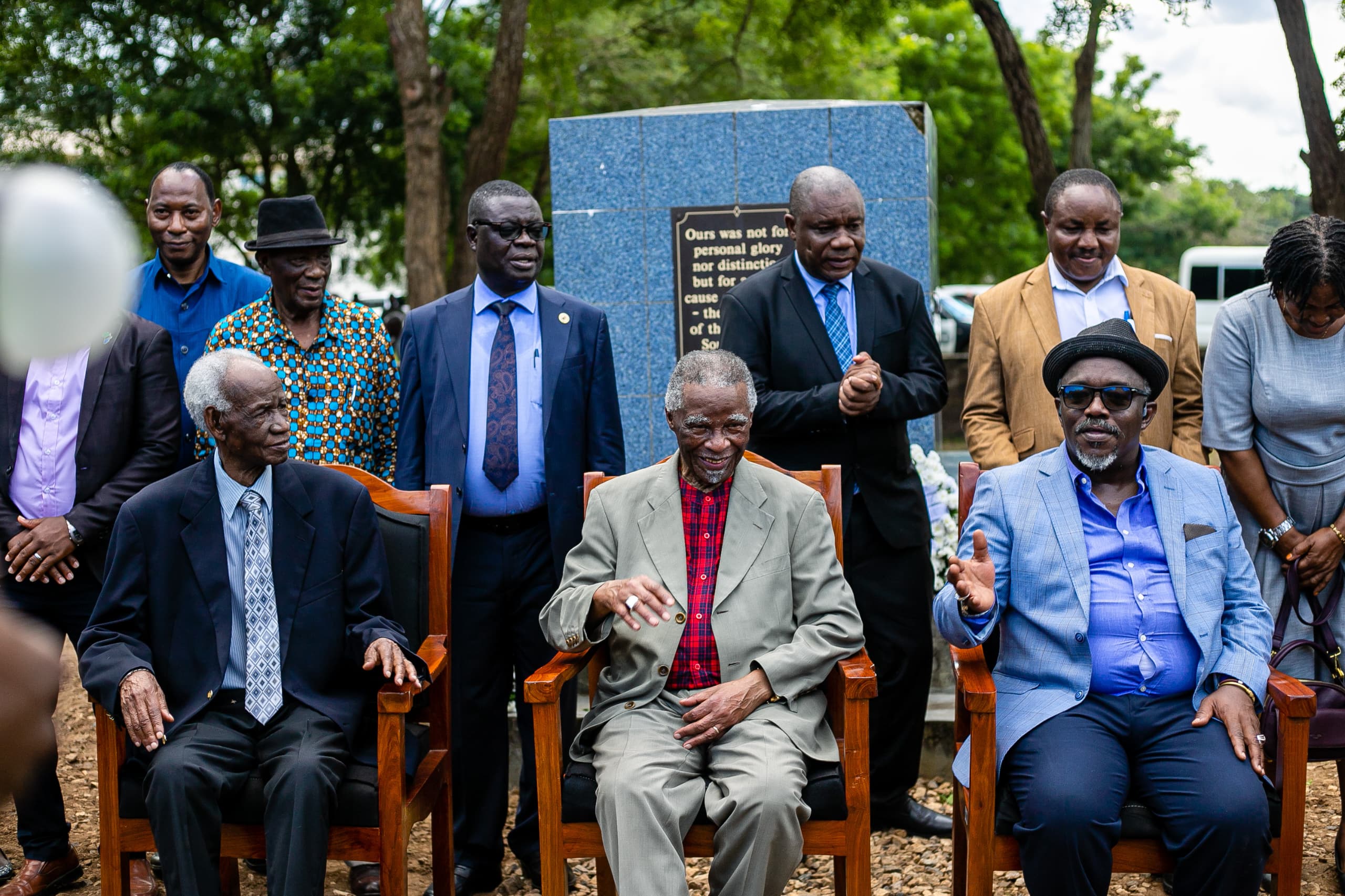 Former South African President Thabo Mbeki Plants Tree in Honor of Freedom Fighters at SUA3