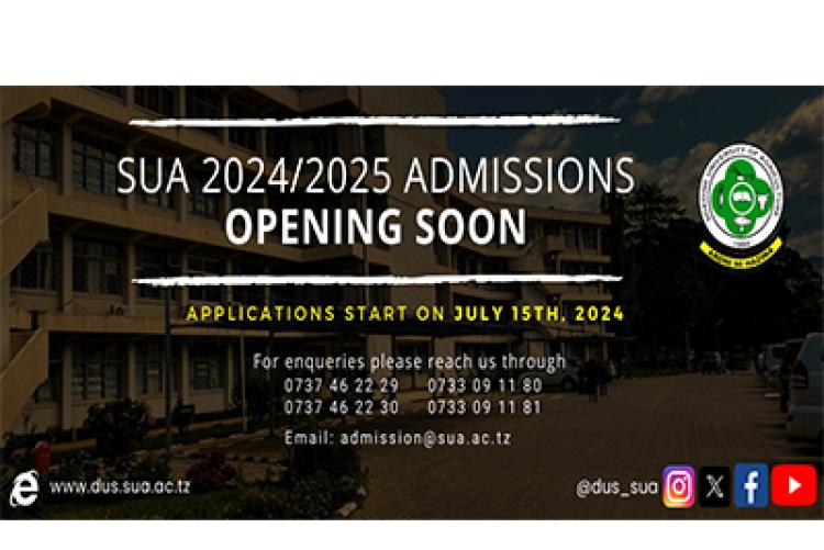 SUA 2024/2025 ADMISSIONS