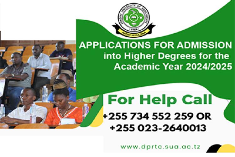 APPLICATIONS FOR ADMISSION into Higher Degrees for the Academic Year 2024-2025
